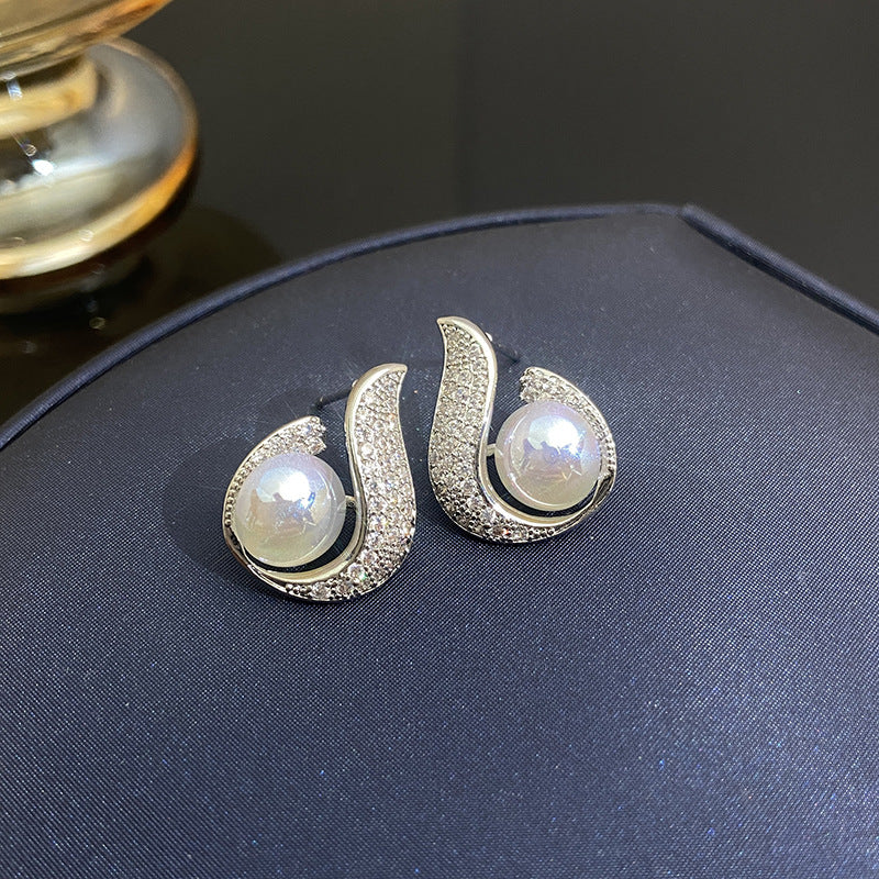 Women's Affordable Luxury Style Full Diamond Water Drop Earrings