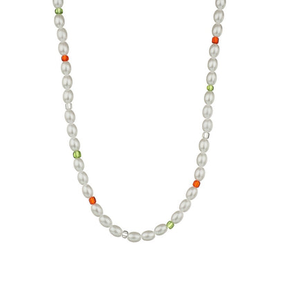Women's Personalized Simple Pearl Mix And Match Bead Necklaces