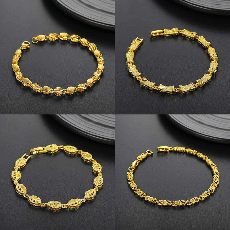 Mori Style Bamboo Leaf Alloy Fashion Bracelets
