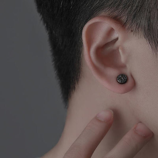 Men's For Ear Piercing Magnetic Clip Trendy Ethnic Style Earrings