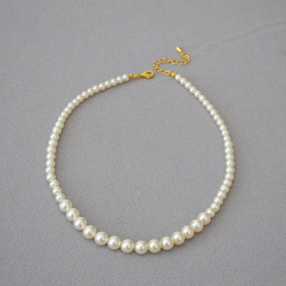 Korean Style Classic Gradient Size Imitation Necklaces