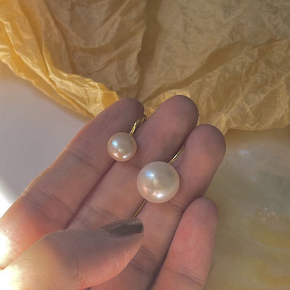 Women's Temperamental Sterling Sier Natural Pearl High-grade Earrings