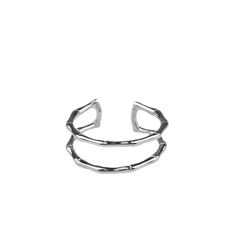 Layer Bamboo Geometric Fashion Fashionmonger Open Rings