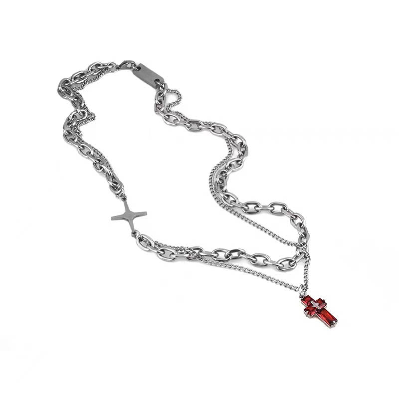 Women's & Men's & Titanium Steel No Fading Hip Hop Light Luxury High-grade Necklaces