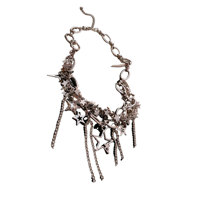 Women's Sequin Tassel Minority Fashion Clavicle Chain Necklaces