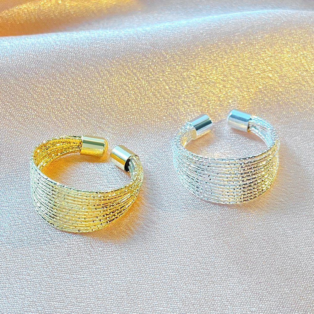 Personality Design Fashion Temperament Mouth Flash Rings