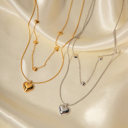 Love Gold-plated Collarbone Light Luxury Minority Necklaces
