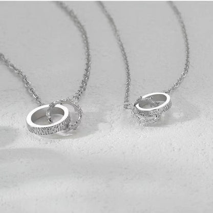 Pair Niche Design Mountain Pendant Clavicle Necklaces