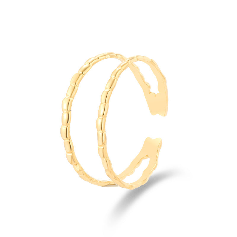 Metal Titanium Steel Female Design Stainless Rings