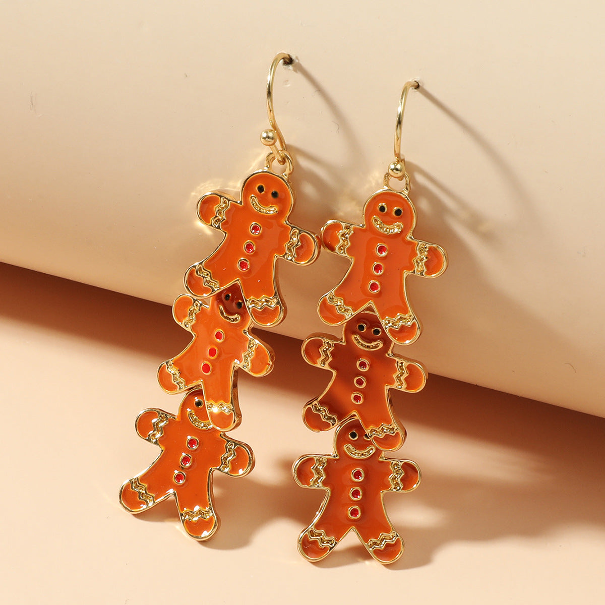 Cute Fashion Alloy Dripping Elk Snowflake Ear Earrings