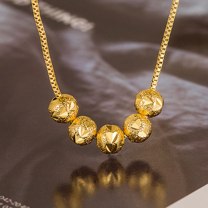 Five Blessings Lucky Beads Exquisite Fashion Temperament High-grade Necklaces