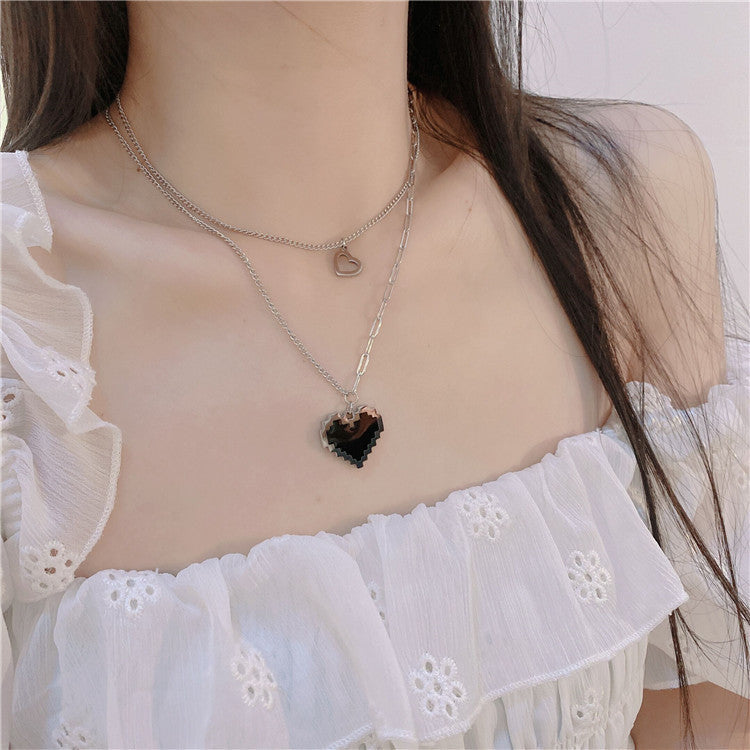 Women's & Men's Design Steel Twin Sweater Hip Hop Necklaces