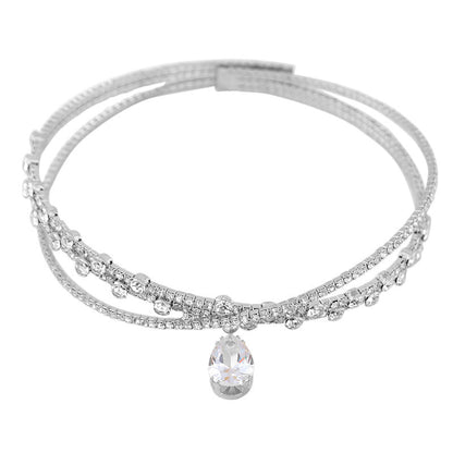 Personality Pure Diamond Clavicle Chain Female Necklaces