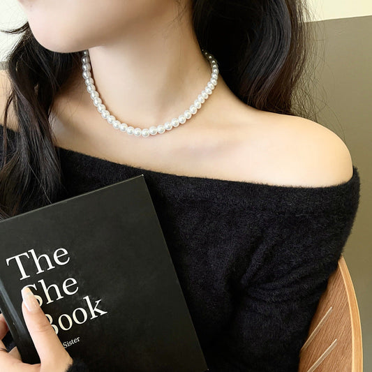 Luxury Retro Classic Style Pearl Simple High Sense Summer Necklaces