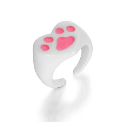 Cartoon Frog Fashion Cute Resin Index Rings
