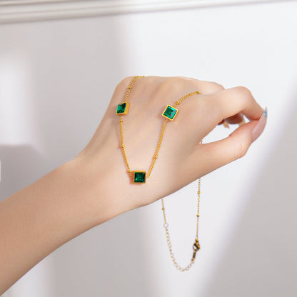 Women's Steel Exquisite Fully Jeweled Loving Heart Necklaces