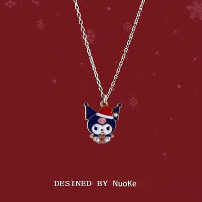 Christmas Gift Pendant Cartoon Cute Clow Necklaces