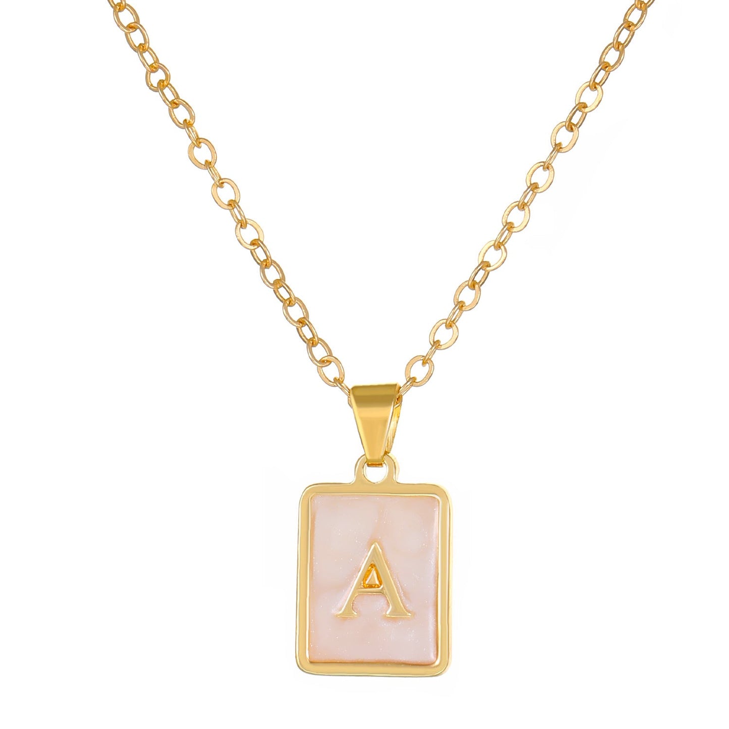 Drop Oil Letter Female Style Retro English Necklaces