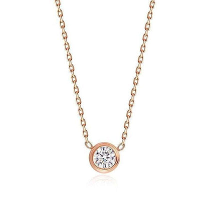Clavicle Chain Rose Gold Light Luxury High-grade Single Necklaces