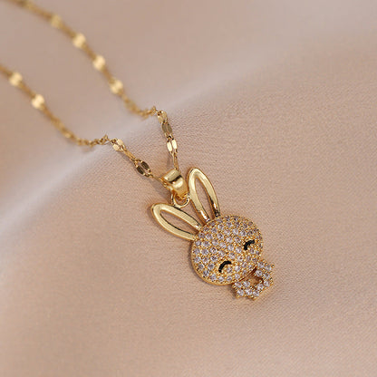 Rabbit Live Broadcast Design Light Luxury Necklaces