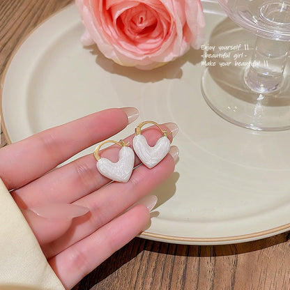 Advanced Design Drip Glazed Love Ear Earrings