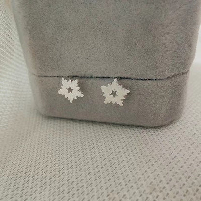 Needle Snowflake Star Female Temperament Tide Simple And Earrings