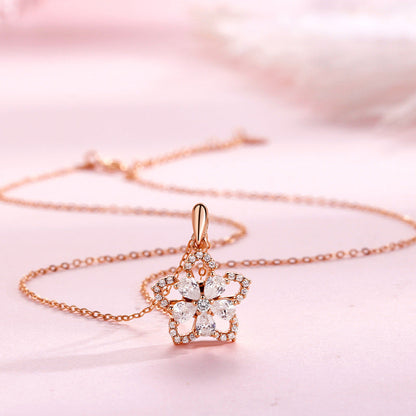 Women's Peach Blossom Light Luxury Minority High-grade Necklaces