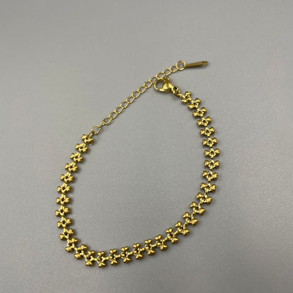 Women's Chinese Geometric Variety Stitching Titanium Steel Bracelets