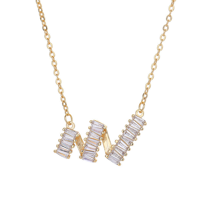 Elegance Retro Temperament Wave Zircon With Necklaces