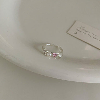 Dripping Oil Butterfly Opening Suit Female Design Rings