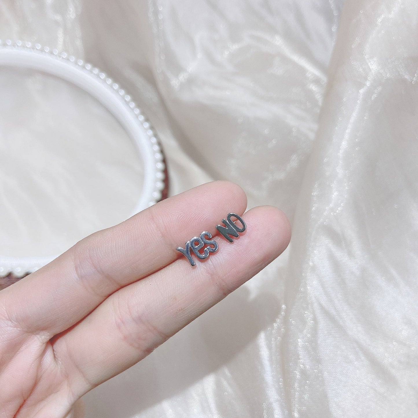 Sier Female Simple And Compact Delicate Earrings