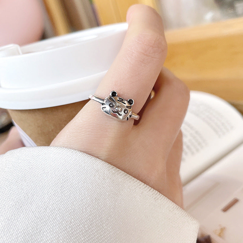 Women's Niche Exaggerated And Personalized Retro Design Open Rings