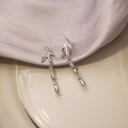 Leaf Metal Ear Fashion Commuter Tassel Earrings