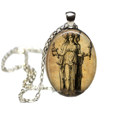 Trendy Attractive Three Goddess Hecate Pendant Necklaces