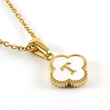 Women's Four-leaf Clover Pendant Stainless Steel Gold Necklaces