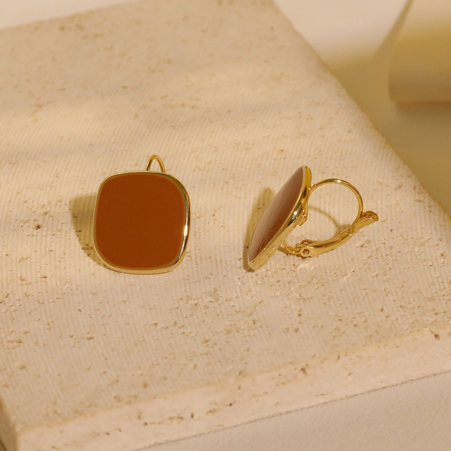 Women's Style Graceful Geometric Square Ear Clip Earrings