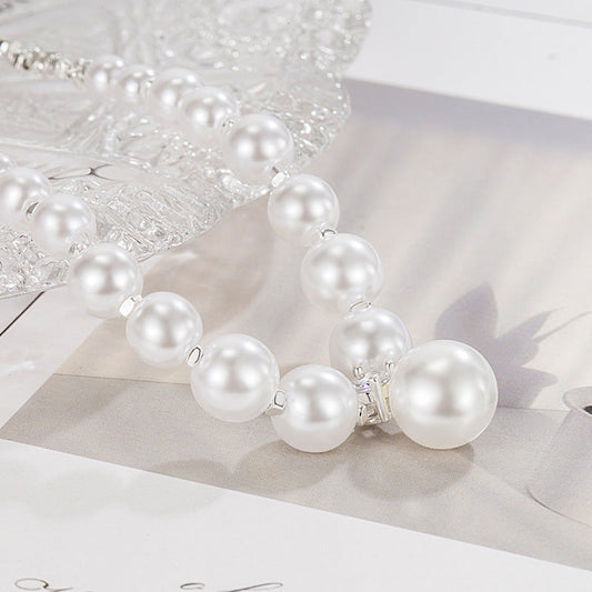 Women's Small Pieces Of Sier Pearl Light Luxury Necklaces