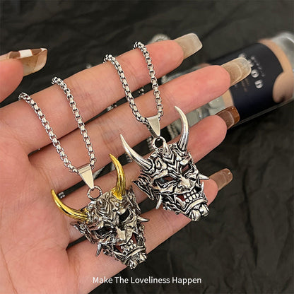 Men's Mask Pendant Hip Hop Cool And Unique Necklaces