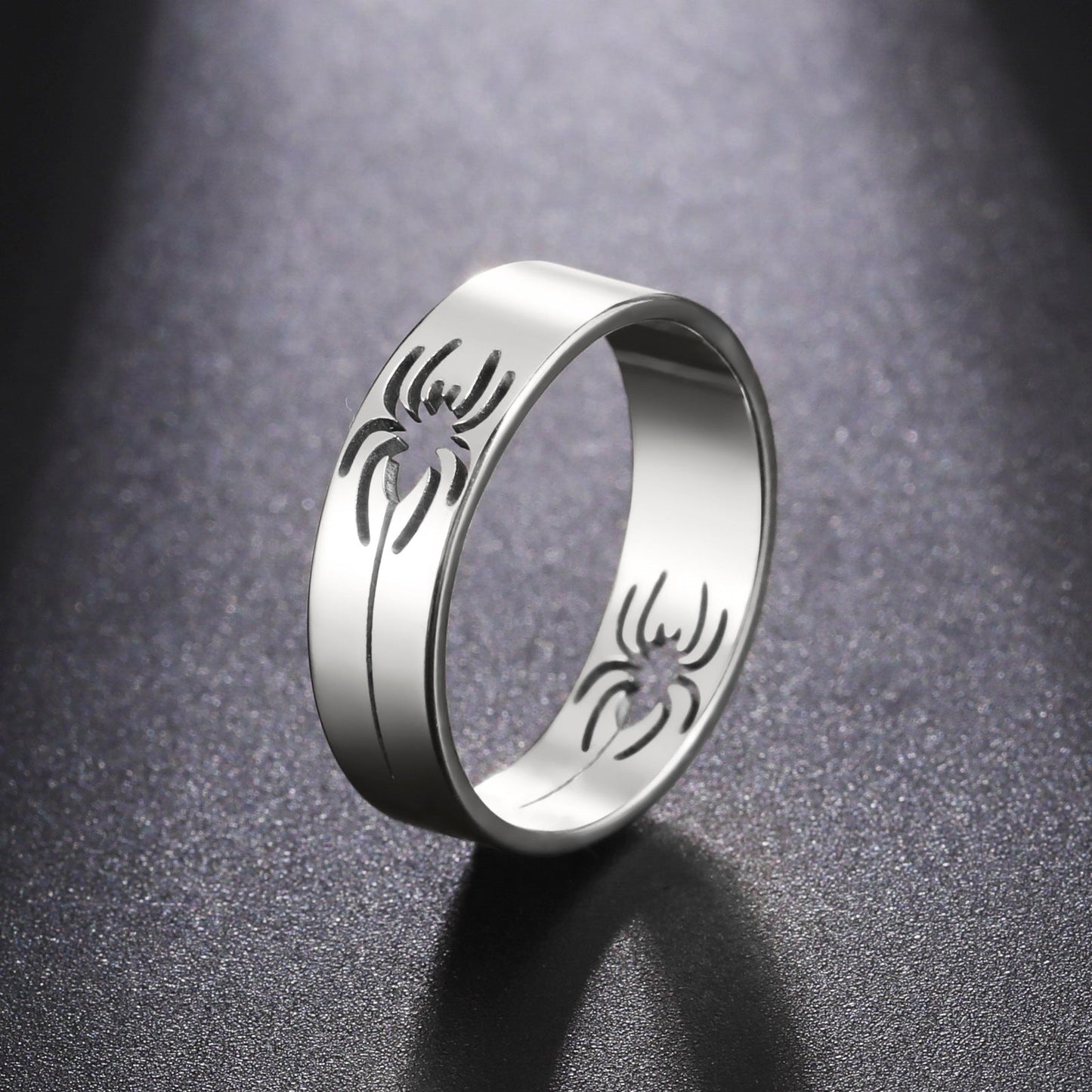 Titanium Steel Hollow Spider Wire Stainless Rings