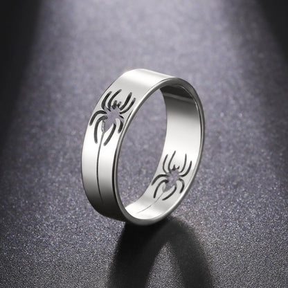 Titanium Steel Hollow Spider Wire Stainless Rings