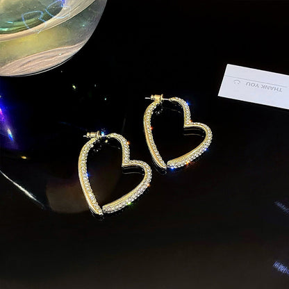 Women's High-grade Love Heart Trendy Light Luxury Refined Grace Rings