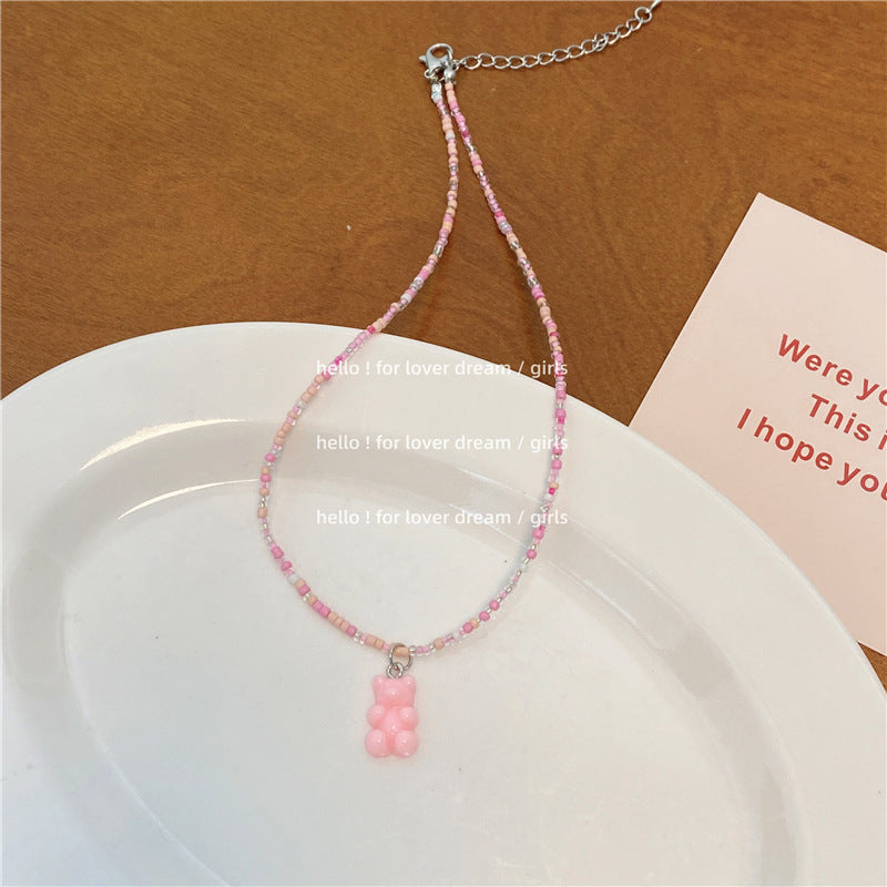 Beads Stringed Sweet Cute Girly Style Necklaces