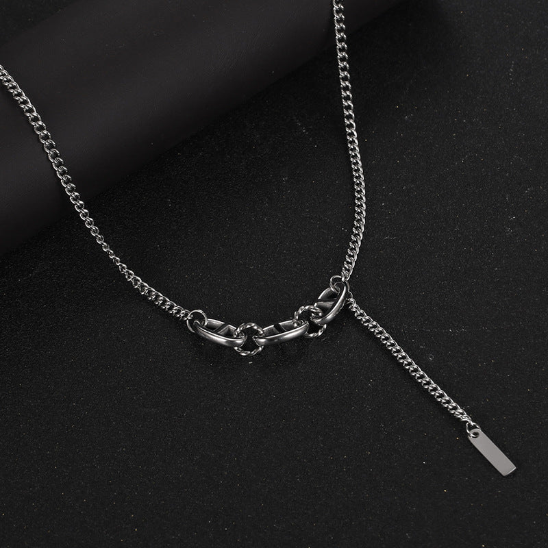 Men's Titanium Steel Sweet Cool Trendy Design Sense Niche Necklaces