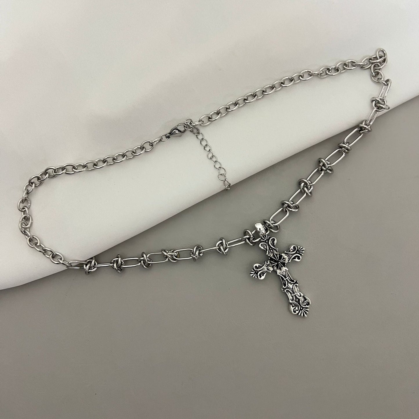 Cross Vintage Pendant Carved Punk Sweet Necklaces