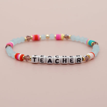 Beads Colorful Polymer Clay Crystal Handmade Bracelets