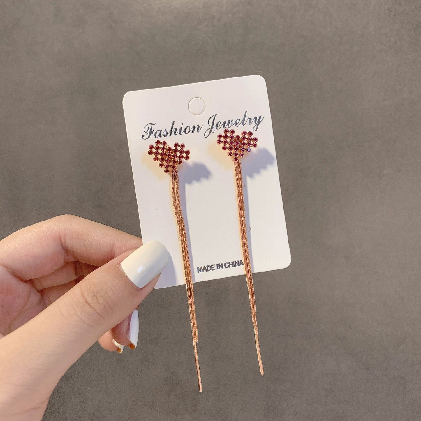 Female Simple Graceful Metal Quality Street Earrings