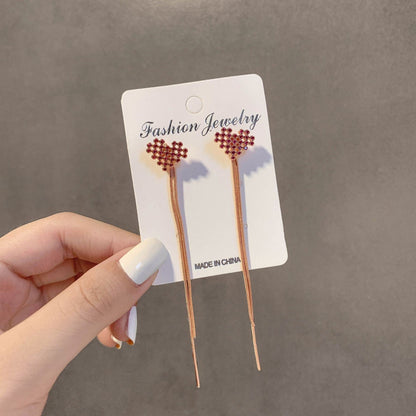 Female Simple Graceful Metal Quality Street Earrings