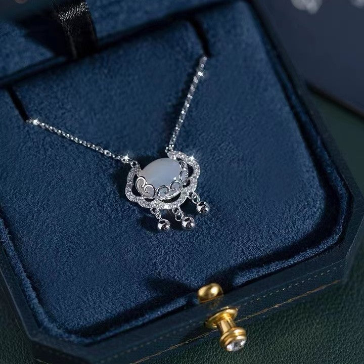 White Chalcedony Longevity Get Girlfriends Birthday Necklaces