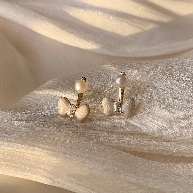 Hook Bow Female Summer Niche Design Earrings