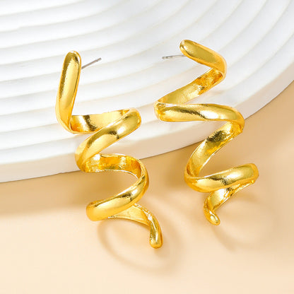 Women's Autumn Metal Alloy Fashion Design Thread Earrings